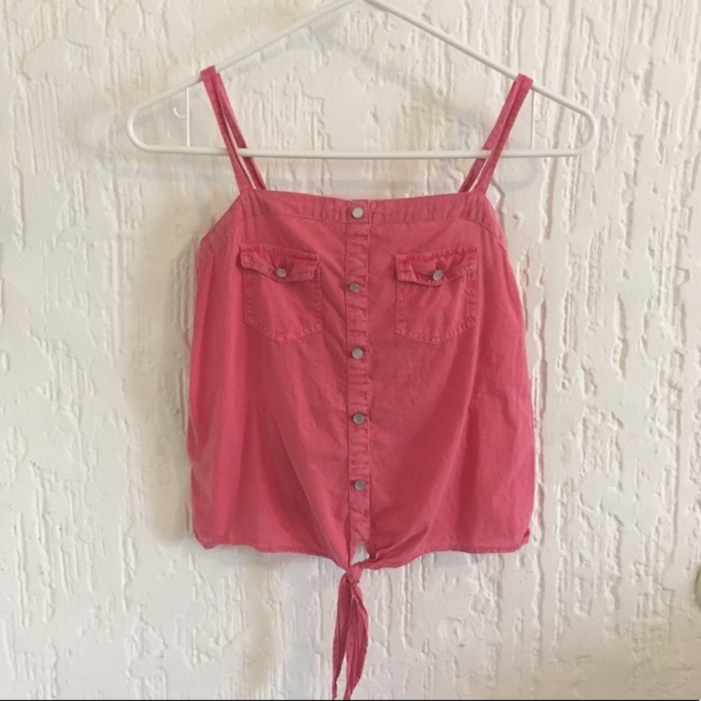 Full Tilt Pink Crop Top Tank Size Medium
